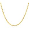 Gioielleria Lucchese Oro Collana Fune Corda Oro Giallo 18 KT 60 cm