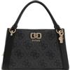 GUESS borsetta borsa a tracolla Karnilla Logo Girlfriend Satchel Latte Logo/Brown marrone chiaro