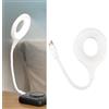 Yctze Luce Notturna Intelligente con Controllo Vocale, Luce a luminosità Regolabile a LED, Lampada da Comodino Alimentata Tramite USB con ABS Bianco Arancione, Ideale per Camera da Letto, Soggiorno,