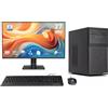 Ankermann-PC Office Bundle PC Ufficio | Intel Core i5-10400F | Nvidia GeForce GT 730 4GB | 16GB RAM | 480GB NVMe SSD | Windows 11 | WiFi | MSI PRO MP 27" E14A Full-HD Monitor | Mouse & tastiera | MS Office 2024