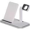 ViVanco™2 in 1 Caricabatterie rapido wireless bianco per interni