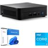 ASUS NUC Mini PC, Windows 11 Pro, Office 2021, 16GB RAM 512GB NVME SSD, WIFI 6, HDMI, USB C, incl. Kit di fissaggio VESA