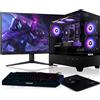 BEASTCOM Q5 | Pro Gaming PC | Intel i9-12900F 16X 5.10GHz 24-Threads | NVIDIA RTX 5060 Ti 8GB | 16GB RAM | 1TB NVMe SSD | 27" LED Monitor + Tastatur-Set | WiFi 5 | Win 11