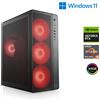 CSL-Computer PC da gioco, AMD Ryzen 5 5600, 3500 MHz, GeForce RTX 5060 Ti, 16 GB di RAM DDR4, 1000 GB di SSD M.2, Windows 11 Home, USB 3.2 | M12050H