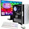 GAMEMAX PC da gioco MegaDeal Diamond WT SET completo 2702 7798 Ryzen 7 5700X 16GB RAM 1TB SSD RTX 5060 Windows 11 + monitor LED MSI PRO MP273A (27")