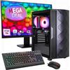 GAMEMAX Gaming-PC MegaDeal Diamond BK Komplett SET 2696 7795 Ryzen 5 5500 16GB RAM 1TB SSD RTX 5050 Windows 11 + MSI PRO MP273A LED-Monitor 27"