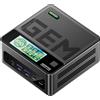 StarTech GEM12+ Pro - Mini PC Barebone - Ryzen 7 Pro 8845HS - 8 core fino a 5,1 GHz - Senza RAM/SSD - Sensore di impronte digitali - Display frontale - Nero