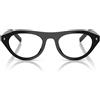 Prada Occhiali da Sole PRB15S 16K60K Nero/Trasparente con Filtro Luce Blu Donna 51/21/145