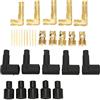 Aramox Kit Terminale Cuffia Candela, Cuffie Bobina Candela in Gomma a 90 Gradi, Distributore HEI e Cuffie Bobina, per Cavi 6‑10 Mm