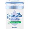 Johnson's Baby, Baby Bastoncini Morbidissimi, Cotone - 100 Pezzi