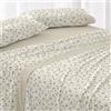 Burrito Blanco | Completo Lenzuola | Letto da 150 cm. (+Misure Disponibili) | Design 546 | Colore Senape (150 x 190/200 cm)