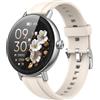 Cillso Smartwatch Donna, 1.27HD Orologio Smartwatch con Chiamata Bluetooth, 2026 Orologio Contapassi con Sonno/Cardiofrequenzimetro, 100+ Sportive Fitness Watch, IP68 Smart Watch per Android iOS, Bianco