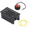 Hililand 2 in 1 Pannello Meter Voltmetro di Alta Precisione LED Digital Multimetro, Amperometro a Doppio Schermo AC 100~300V 0-100A(Red-Blue)
