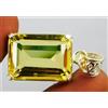 Gemsone Ciondolo in argento massiccio 925 topazio limone naturale 64,80 ct taglio sme...