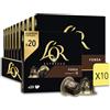 L'Or Espresso L'Or - Capsule Caffè Espresso Forza, 200 Capsule in Alluminio, Intensità 9, Compatibili con Macchine Nespresso