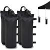GANILITY Pesi Per Gazebo, 4 Pezzi Sacchi di Sabbia per Gazebo, Sacco di Sabbia per Tenda 800D Oxford, Sacchi di Peso per Acqua, Sacco di Sabbia per Carichi Pesanti, per Gazebo, Gazebo Pieghevole, Tenda