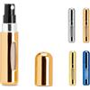 hi!dea™ Atomizzatore profumo ricaricabile 5 ml in alluminio da viaggio LINDEN personalizzate o neutre