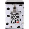 I-TOTAL® - Salvadanaio Divertente con Lucchetto e Chiavi/Portamonete in Metallo con Chiusura - Idea Regalo (CAT)