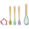 KASANOVA Set 4 accessori pasticceria silicone con formina fiore