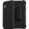 Otterbox Cover per iPhone XR Defender, resistente a shock e cadute, cover robusta, testata 4x vs norme MIL-STD 810G, Nero, Versione No Pack Retail