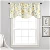 Lush Decor Window Curtain Valance Royal Garden-Mantovana per Tende da Finestra, Tessuto, Giallo, 18L x 42 W
