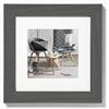 walther design Cornice Grigio 40 x 40 cm Home Cornice in Legno HO440D