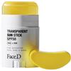 HCS Srl FaceD Transparent Sun Stick SPF50 - Stick solare per viso, corpo e scalpo - 20 g
