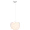Globo lighting Lampadario a sospensione Irene d.25 cm a 1 luce in metallo bianco opaco con fiore in policarbonato 1XE14 16115H/40