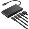 Belkin Hub Belkin USB tipo-C 5 porte con HDMI 4K a 60Hz Nero [AVC021HQBK]
