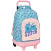 safta STITCH OHANA - Zaino grande con ruote, compatto, rimovibile, ideale per bambini di diverse età, comodo e versatile, qualità e resistenza, 33 x 22 x 45 cm