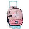 Enso Bonjour Zaino Prescolare con Trolley Rosa 23x25x10 cm Poliestere 5.75L