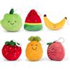 Living Nature LITTLE Clip Frutta Peluche - Portachiavi, Portachiavi da Borsa Carino