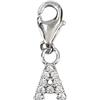 Depesche 11785-001 Charms Express Yourself - Ciondolo per collane e bracciali, Lettera A, Placcato Argento, Come Piccolo Regalo