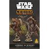 Asmodee Atomic Mass Games | Star Wars Legion Logray & Wicket | Espansione Comandante, Compatibile Con Star Wars Legion, 2 Miniature In Plastica, 7 Carte Comando, Comandanti Ewok | 2 Giocatori | 90 Min