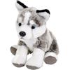 Wild Republic Pocketkins Eco Husky, Animale di Peluche, 12 cm, Giocattolo di Peluche, Realizzato con Materiali Riciclati, Ecologico