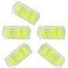 aghoer 5 Pezzi Mini Livella, 15 X 15 X 40 Mm Livello Bolla di Precisione, Livello Spirito per Campeggio, Roulotte, Camper, Fotocamera