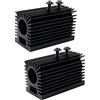 BEITESI Sedile per irrigazione nero tutto - alluminio Lidar set staffa per dissipatore di calore Staffa fissa laser per modulo laser da 12 mm (1,78 × 0,9 × 1,06 ) (2 confezioni)