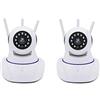 GC GLOBALCOMMERCE Kit 2 Telecamere Wifi IP Wireless 1080P Motorizzata con Infrarossi per Videosorveglianza a 3 Antenne, Controllo con App Yoosee