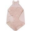 Bamboom Asciugamano Neonato con Orecchie e Guanto 75 x 75 cm - Vintage Pink