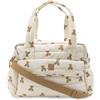 Jollein Borsa per pannolini - Mini Teddy Bear - Elegante borsa per pannolini con stampa orso - Idrorepellente e facile da pulire - Con tracolla e fasciatoio - 42x30x18cm - Poliestere riciclato