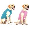 WEONE Maglietta estiva per cani, gilet in cotone a righe, traspirante, morbido, abbigliamento base per cani di piccola e media taglia, XL