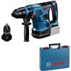 Bosch Professional Martello perforatore a batteria, BITURBO GBH 18V-34 CF, con mandrino inter. SDS plus, 5,8 J, incl. Bluetooth, impug. sup., arresto profondità, batt. e caricab. non incl., valigetta