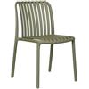 Moia Greenwood Sedia Como Verde Polipropilene Listelli Impilabile