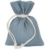 Piovaccari Bustina Bomboniera Adaline H 12 Cm L 9 Cm Light Blue 10 Pz