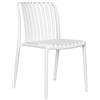 Moia Greenwood Sedia Como Bianco Polipropilene Listelli Impilabile