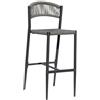 Moia Greenwood Sgabello Milano Antracite Twist Wicker Grigio Contract