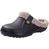 Kinengxi Pantofole Uomo Donna Invernali Zoccoli e Sabot All'aperto Caldo Pelliccia Ciabatte Morbido Impermeabile Scarpe da Giardino, Nero, 39/40 EU, Tag 40/41