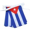 AZ FLAG Ghirlanda 12 Metri 20 Bandiere Cuba 45x30cm - Bandiera Cubana 30 x 45 cm - Festone BANDIERINE