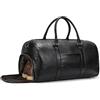 LUUFAN Borsa da viaggio in vera pelle grande capacità impermeabile PVC borsa da mare con scomparto per scarpe, borsa a tracolla Weekender per uomini donne vacanze business sport, Tracolla a righe