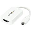 StarTech.com Adattatore Video USB-C a HDMI con USB Power Delivery, 4k 60hz, Bianco (CDP2HDUCPW)